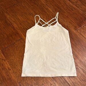 Cream tank top. Size small